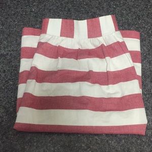 New DownEast Pleated Striped Skirt